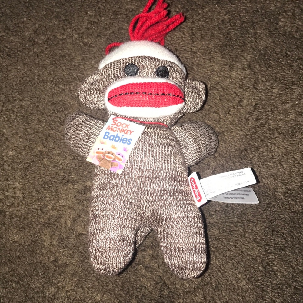 Sock-monkey toy